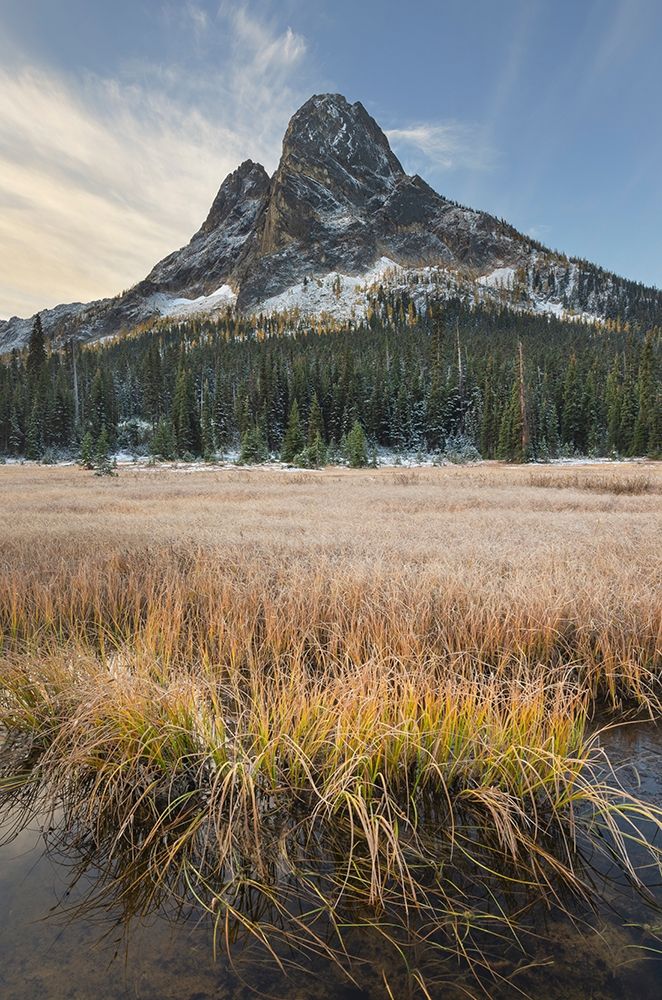 Liberty Bell Mountain and meadows of Washington State Pass North Cascades-Washington State art print by Alan Majchrowicz for $57.95 CAD